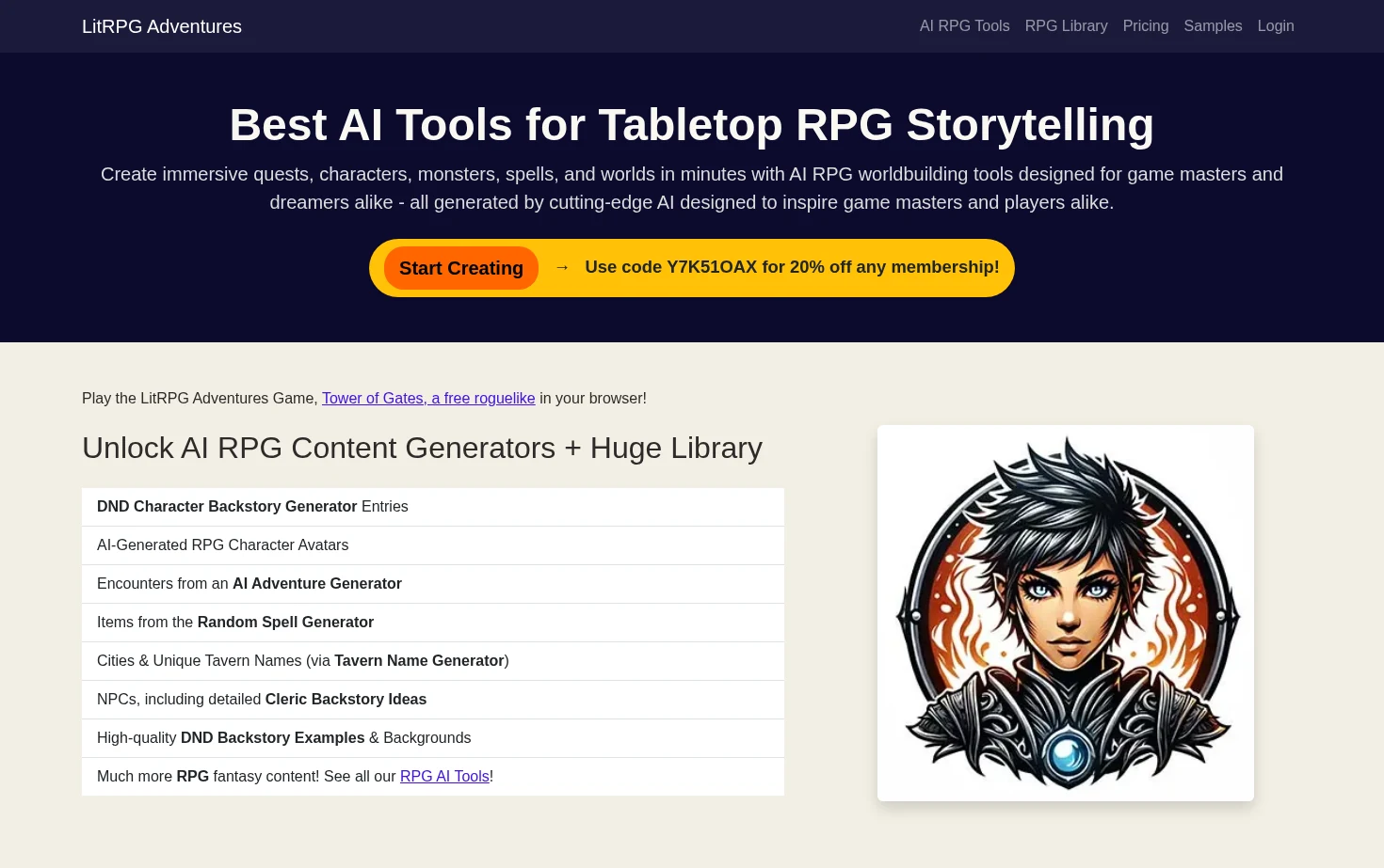LitRPG Adventures 页面快照